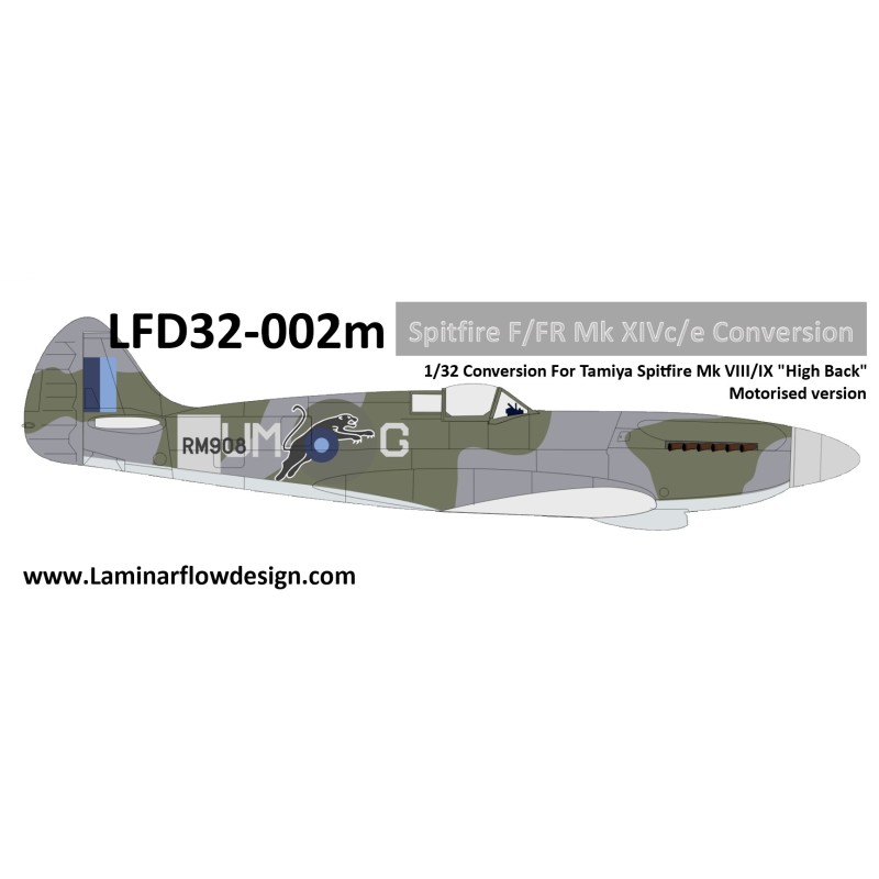 Spitfire F/FR XIVc/e Conversion "High back" Motorised Version