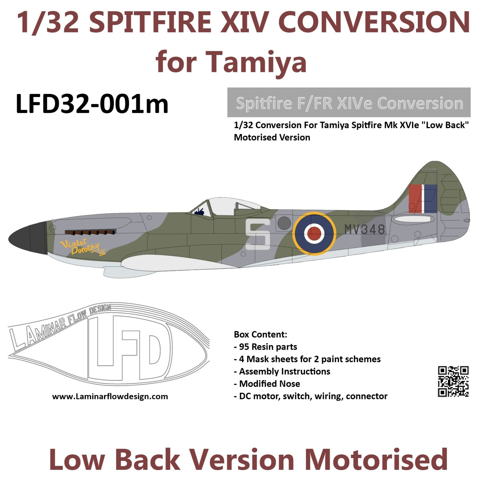 Spitfire F/FR XIVe Conversion "Low back" Motorised Version