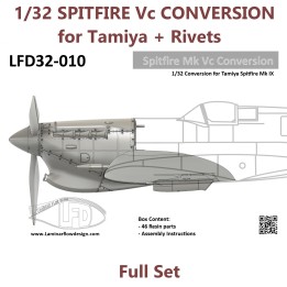 1/32 Spitfire MkVc Conversion Full Set | Laminar Flow Design