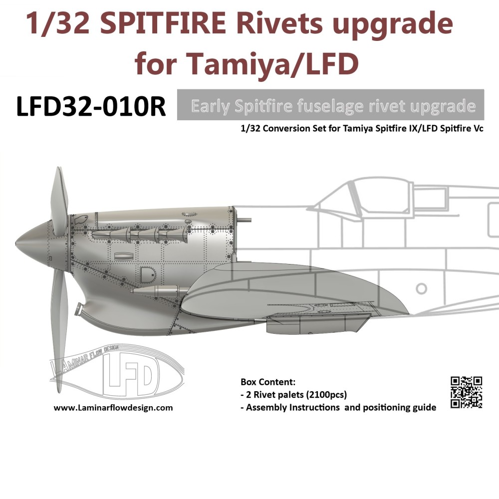 Early Spitfire fuselage rivet upgrade