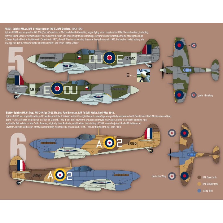 1/32 Spitfire MkVc "Low Altitude Hunters" Decal Sheet | Zotz Decals