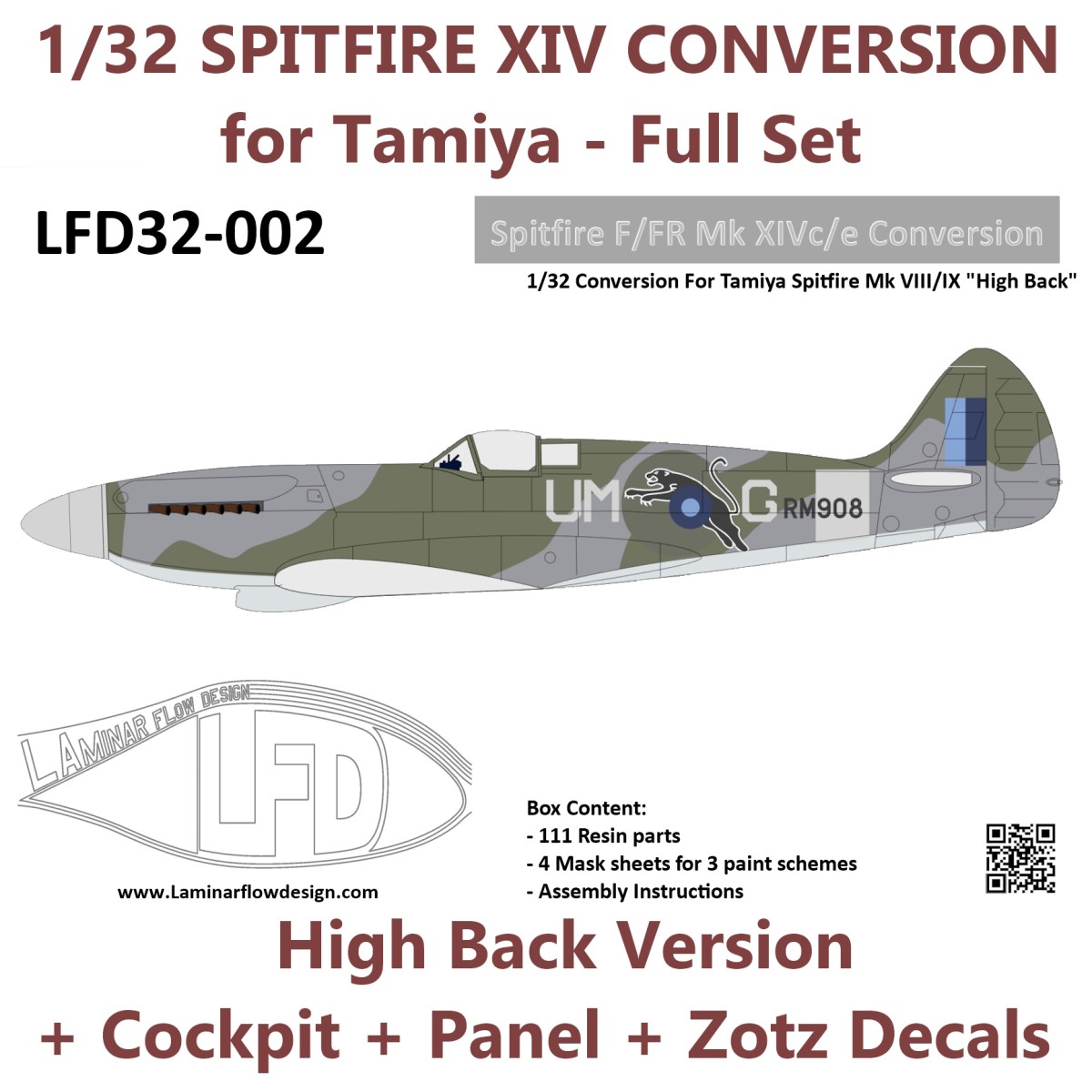 1/32 Spitfire F/FR XIV High Back - Full Set