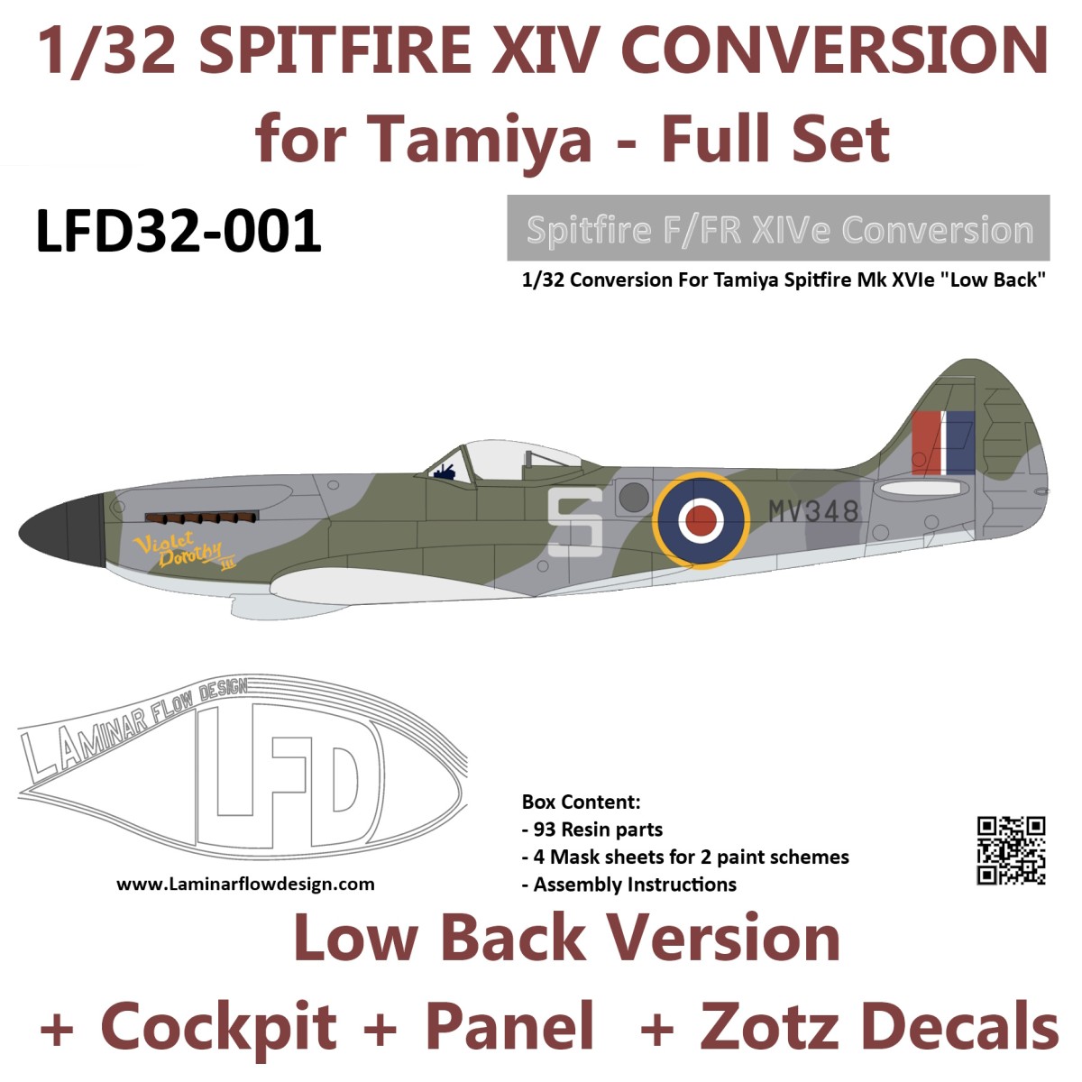1/32 Spitfire F/FR XIV Low Back - Full Set