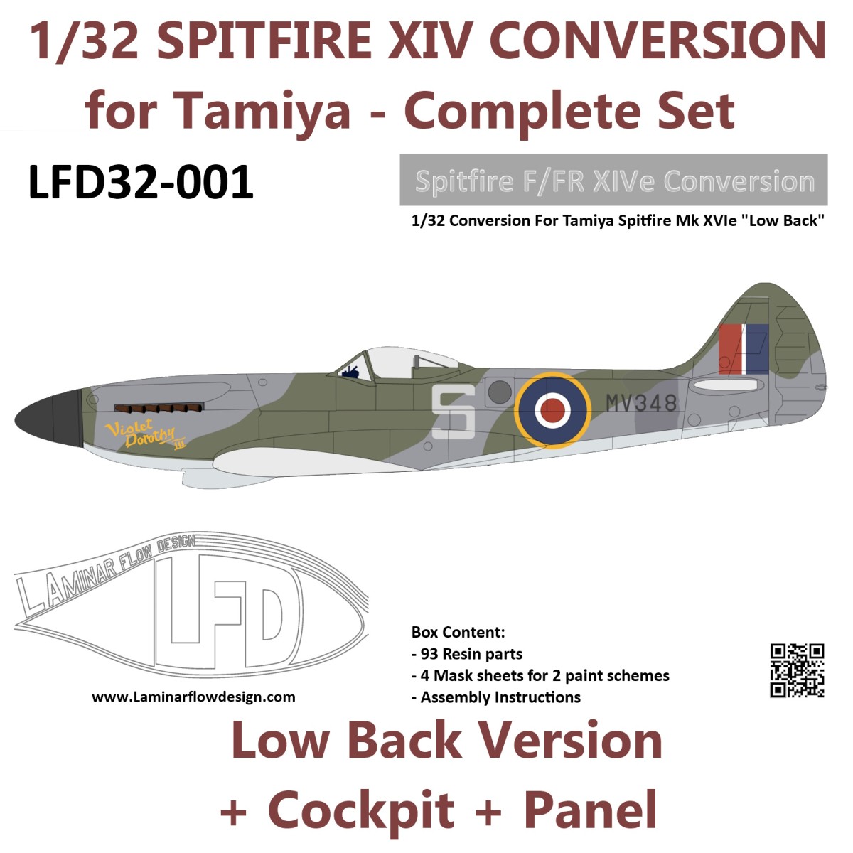1/32 Spitfire F/FR XIV Low Back - Complete Set