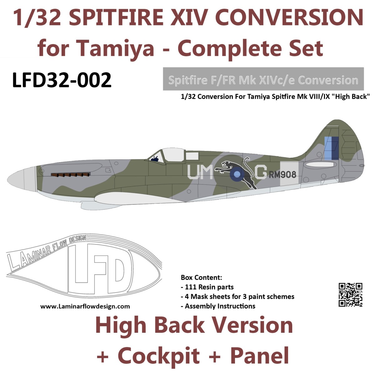 1/32 Spitfire F/FR XIV High Back - Complete Set
