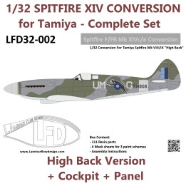 1/32 Spitfire F/FR Mk.XIVc/e “High Back” Complete Conversion | Laminar Flow Design