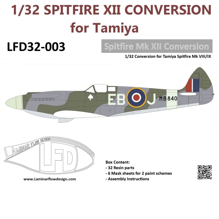 1/32 Spitfire MKXII Conversion | Laminar Flow Design