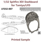 1/32 Spitfire Mk.XIV Instrument Panel & Frame | Laminar Flow Design
